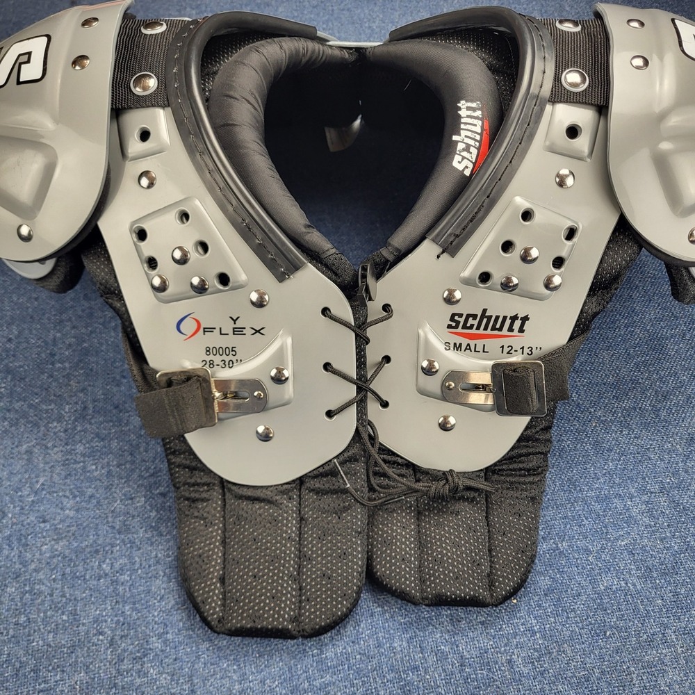 Schutt Y-Flex 80005 Youth Football Shoulder Pads Gray Black All Purpose Small